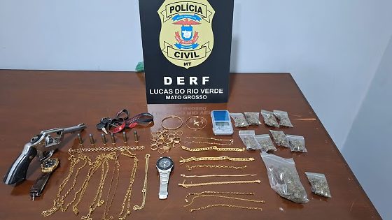 Casal é preso após assalto a joalheria em Lucas do Rio Verde, MT